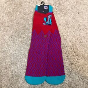 NWT NFL Super Bowl LVII Kansas City Chiefs Campion Year 2023 Football Socks L/XL